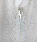 Guy Laroche 1998 Layered Tulle Dress with Embroidered Flowers