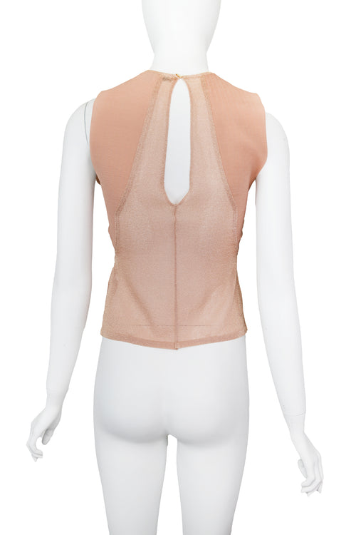 Alessandro Dell Acqua Shimmery Sheer Top