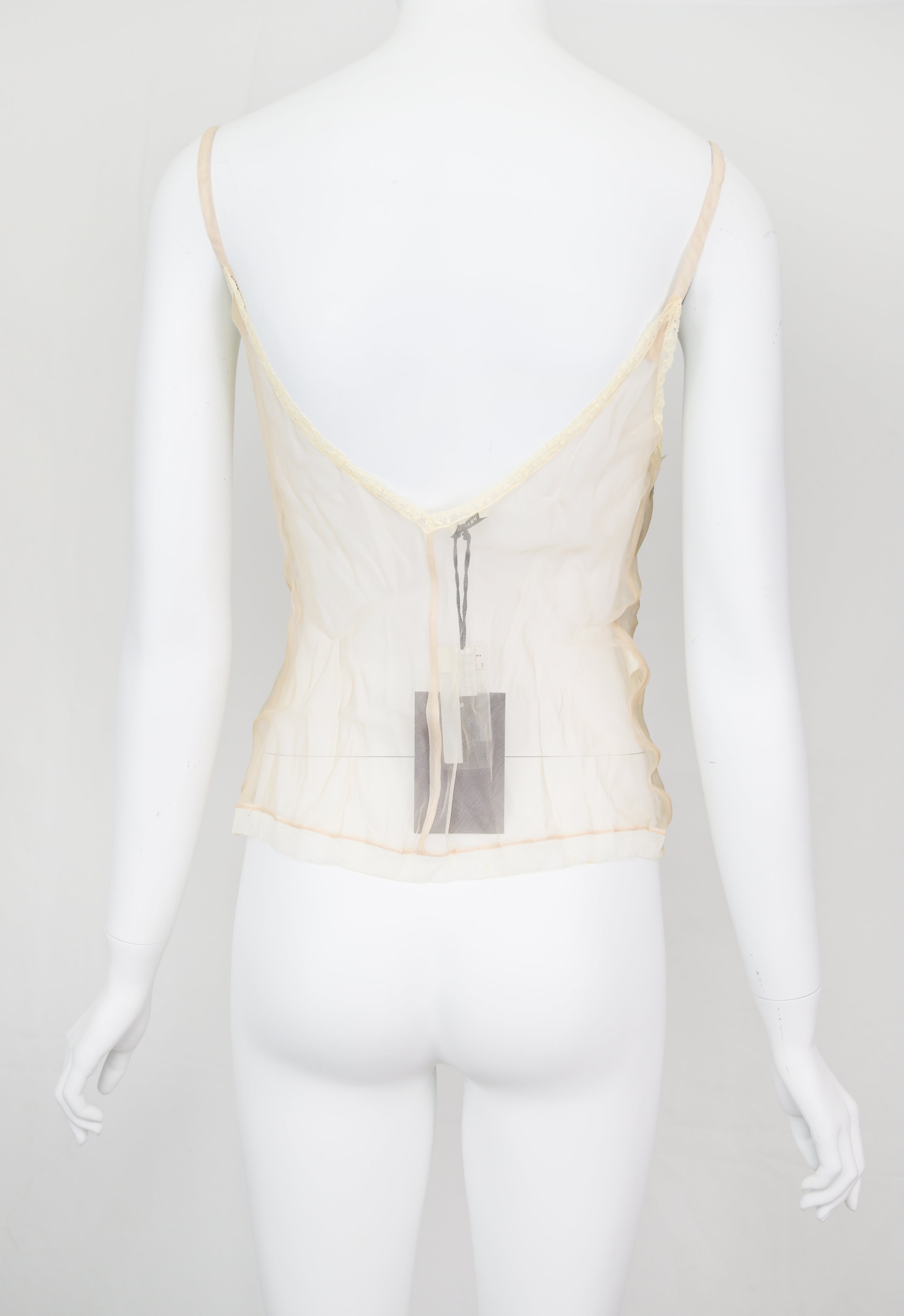 Prada 2004 Embellished Organza Tulle Camisole