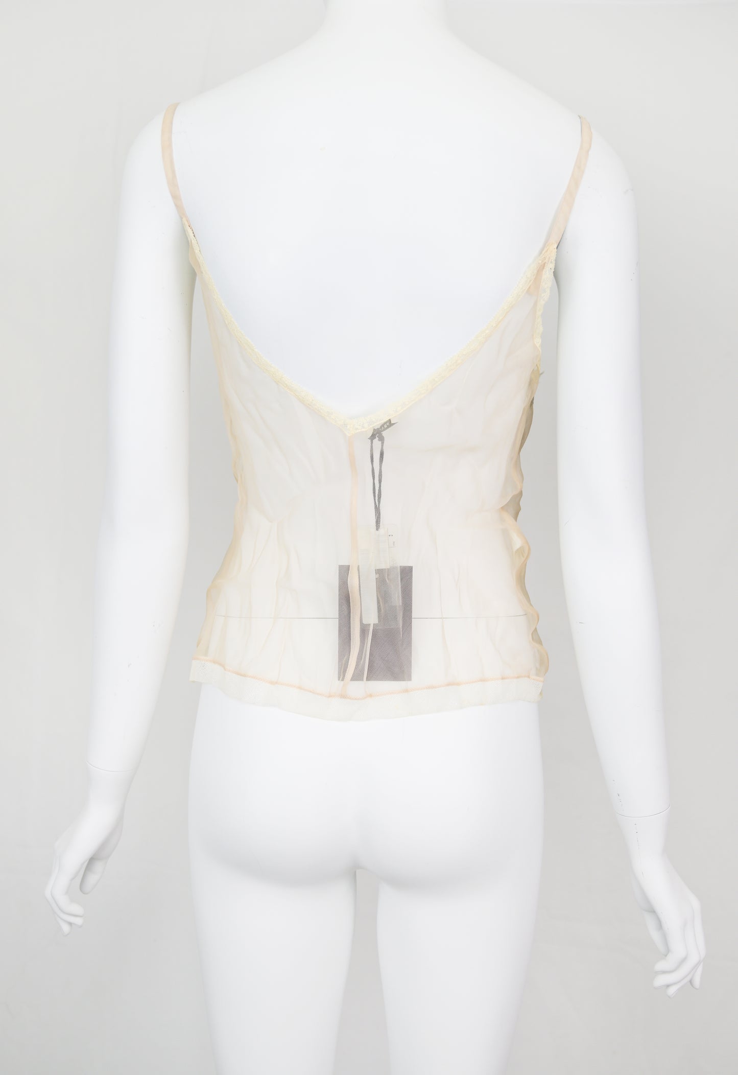 Prada 2004 Embellished Organza Tulle Camisole