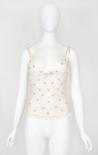 Prada 2004 Embellished Organza Tulle Camisole