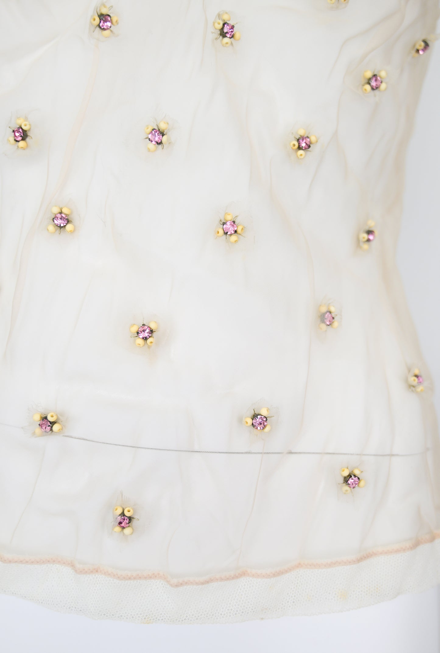 Prada 2004 Embellished Organza Tulle Camisole