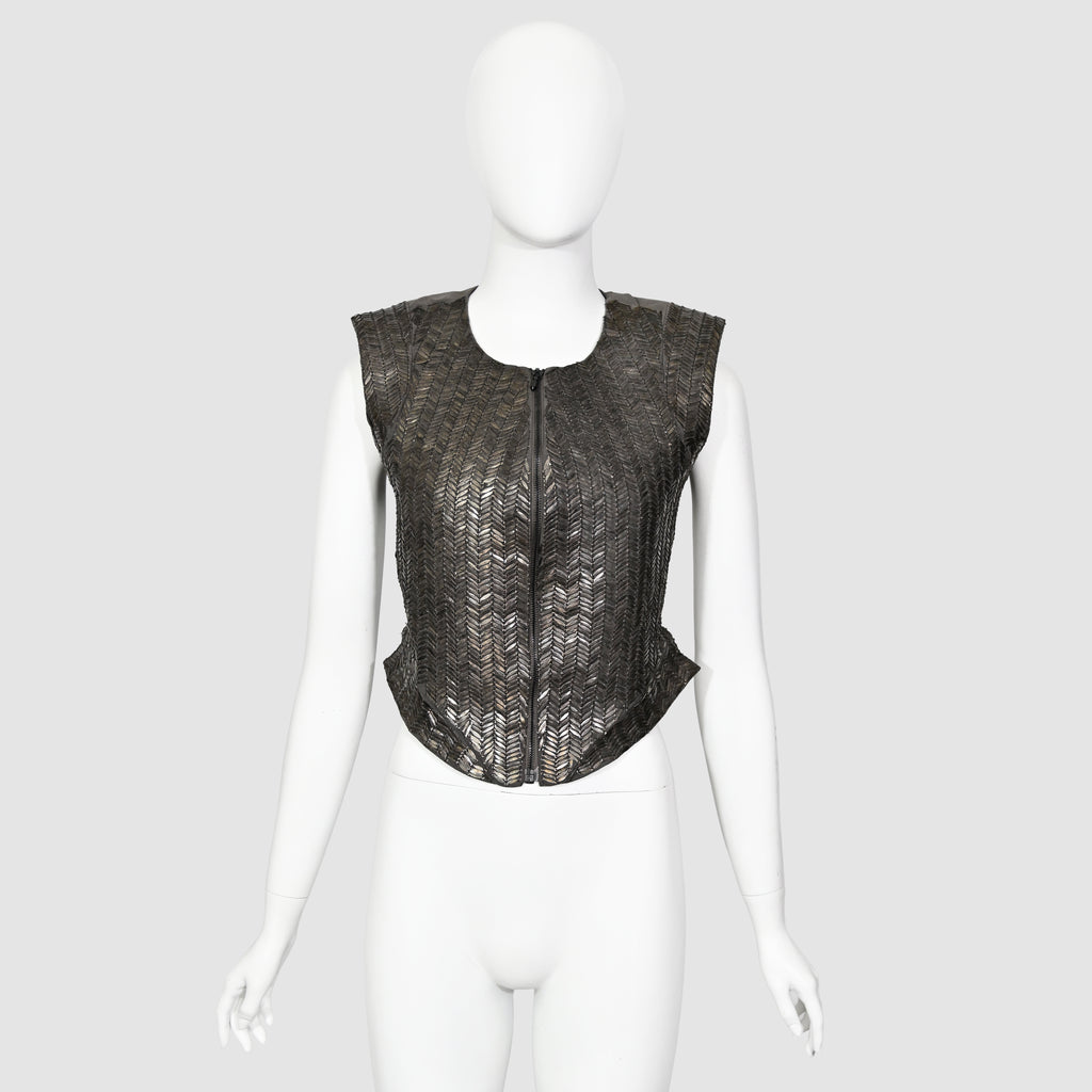 A.F. Vandevorst SS 2011 Metal Breastplate