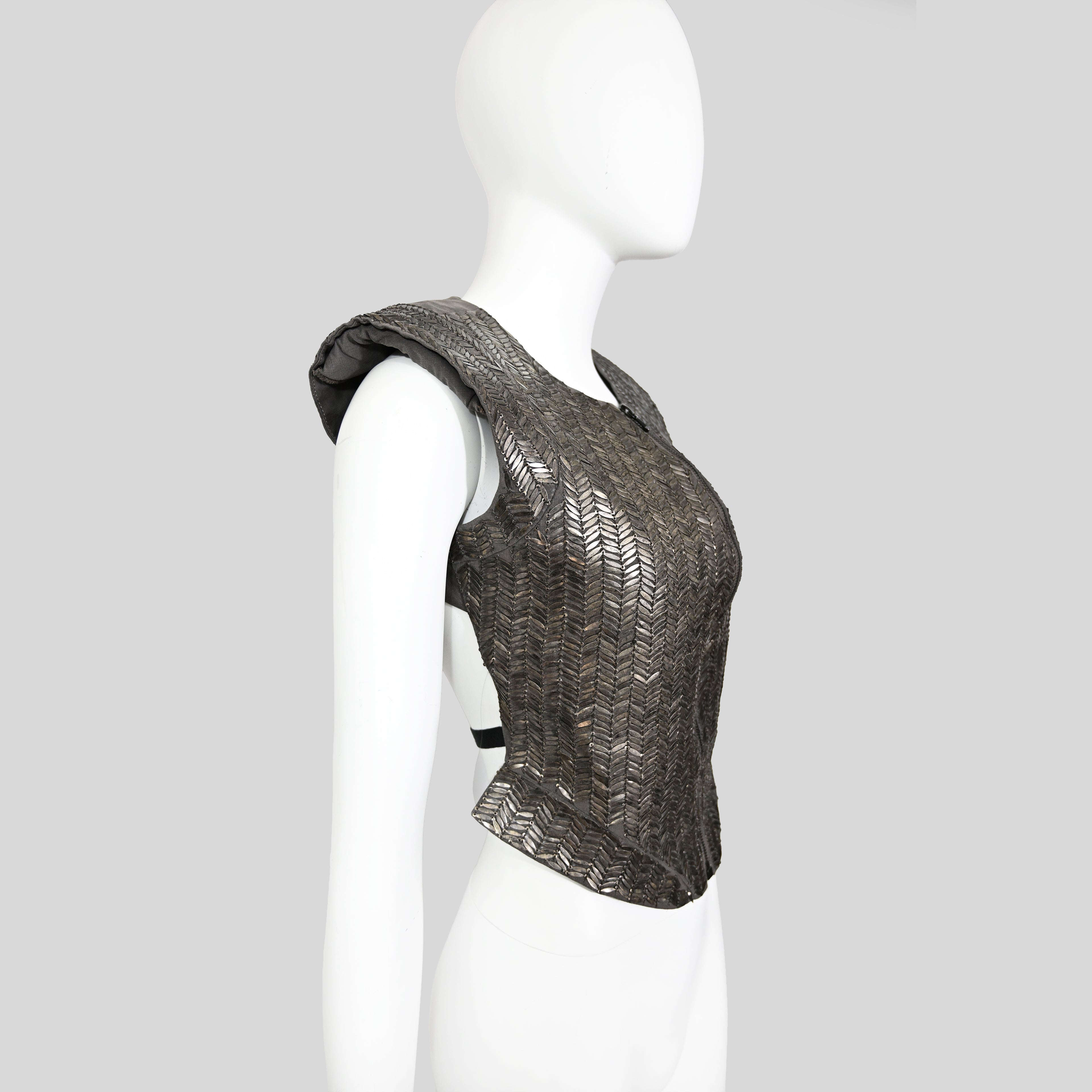 A.F. Vandevorst SS 2011 Metal Breastplate