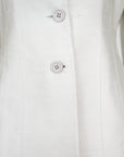 Prada SS 1995 Silver Silk Skirt Suit