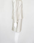 Prada SS 1995 Silver Silk Skirt Suit