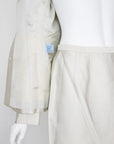 Prada SS 1995 Silver Silk Skirt Suit