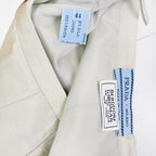 Prada SS 1995 Silver Silk Skirt Suit