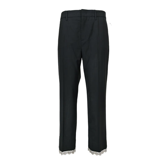 Prada Chainmail Hem Trim Trousers
