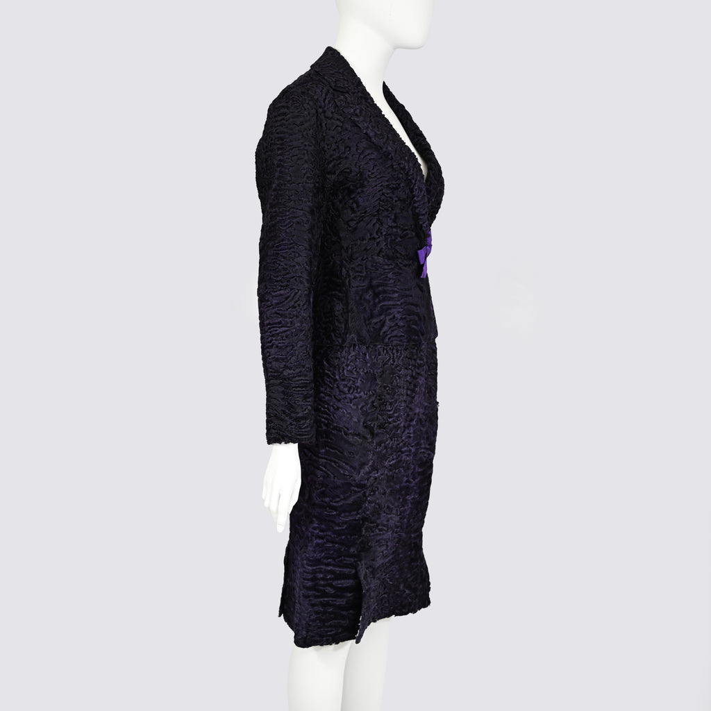 Prada FW 2000 Karakul Lamb Fur Ensemble