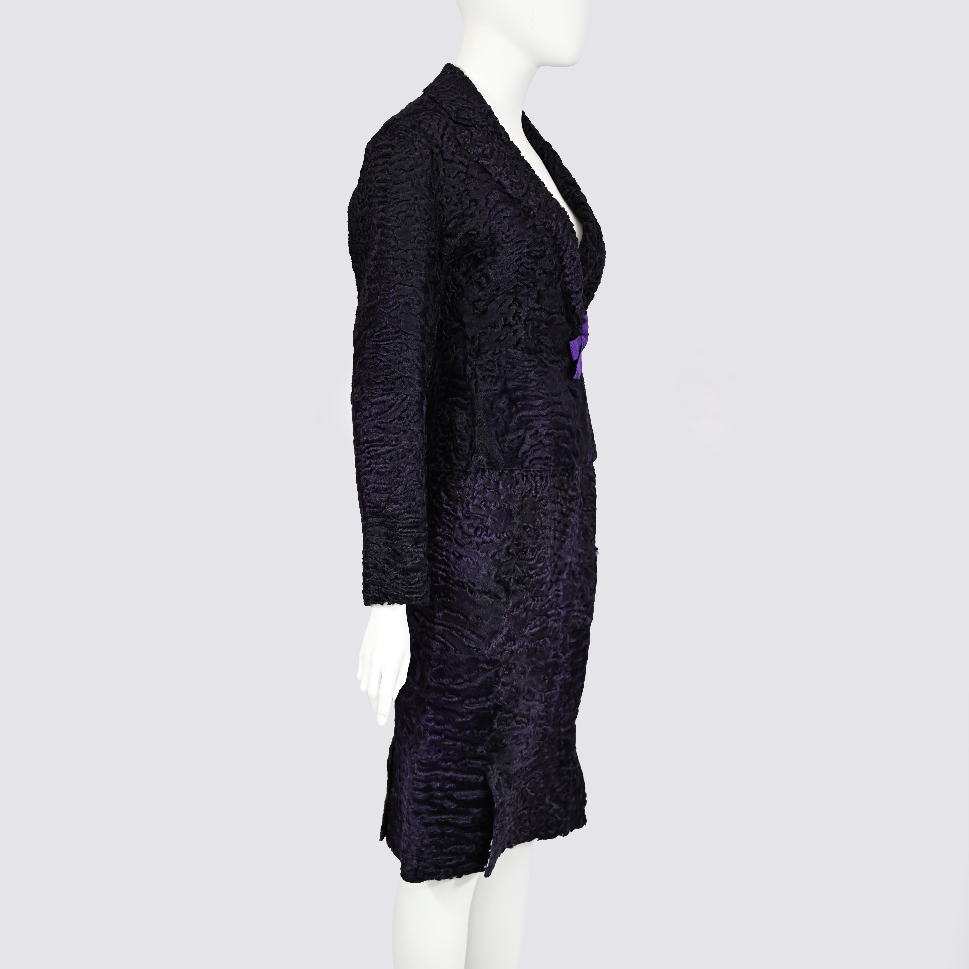 Prada FW 2000 Karakul Lamb Fur Ensemble