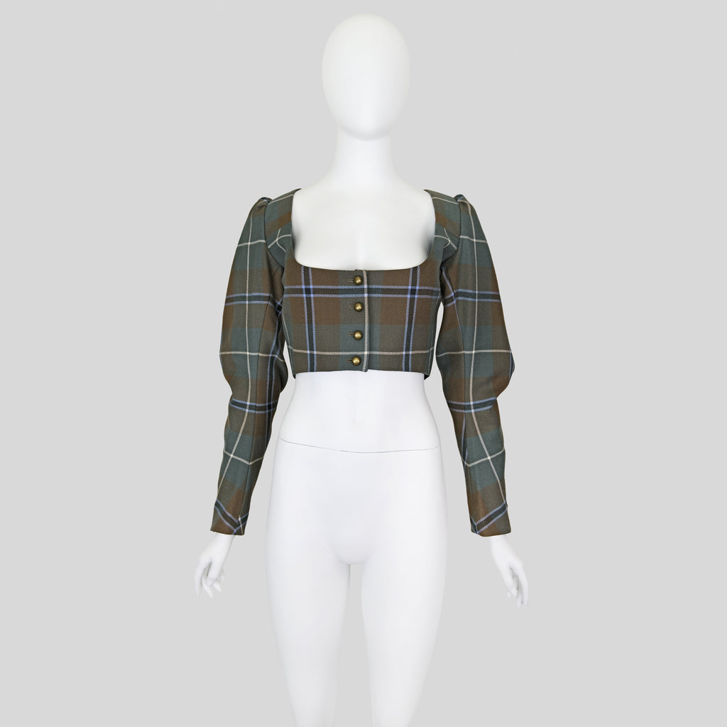 Vivienne Westwood FW 2016 Tartan Bustier Jacket