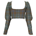 Vivienne Westwood FW 2016 Tartan Bustier Jacket