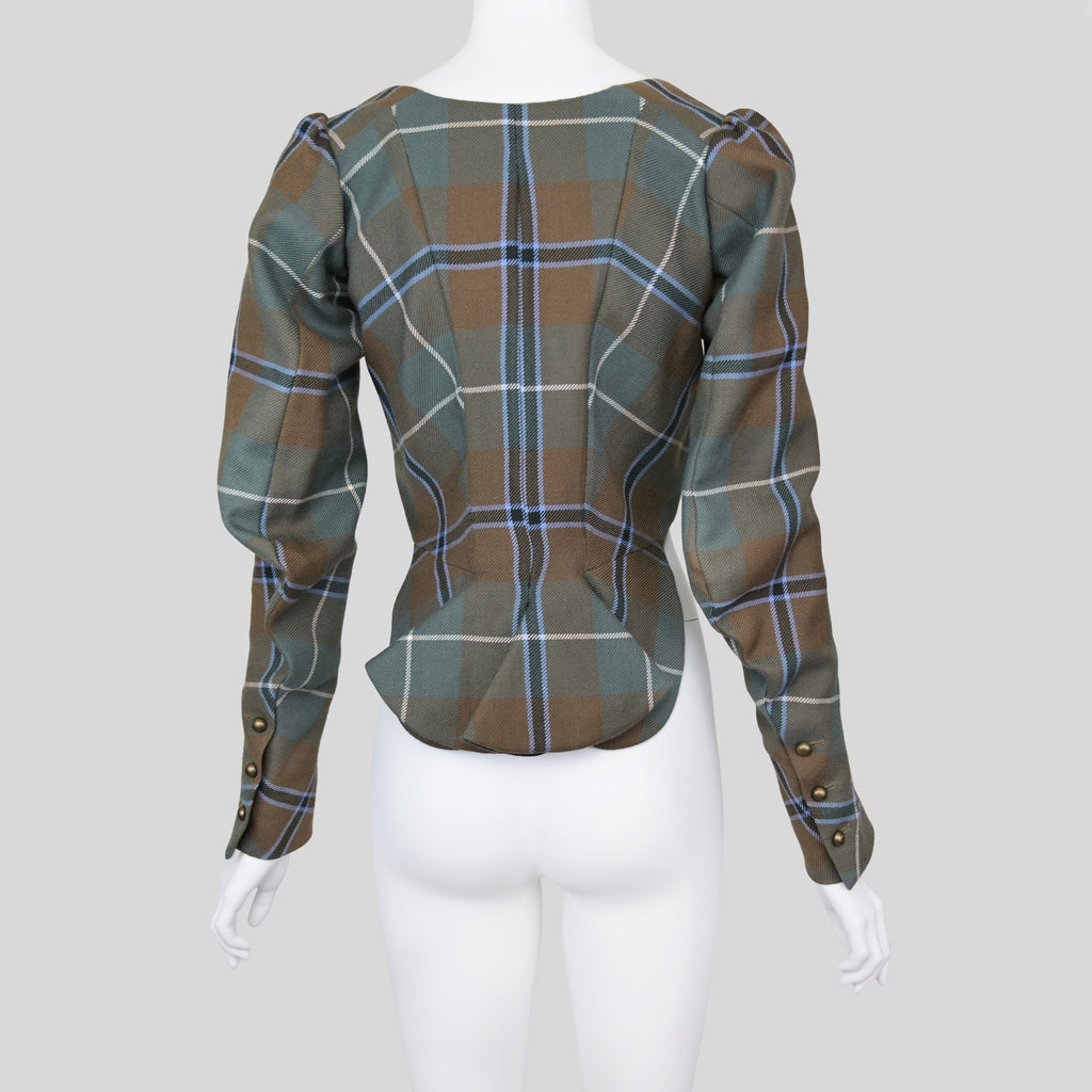 Vivienne Westwood FW 2016 Tartan Bustier Jacket