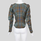 Vivienne Westwood FW 2016 Tartan Bustier Jacket