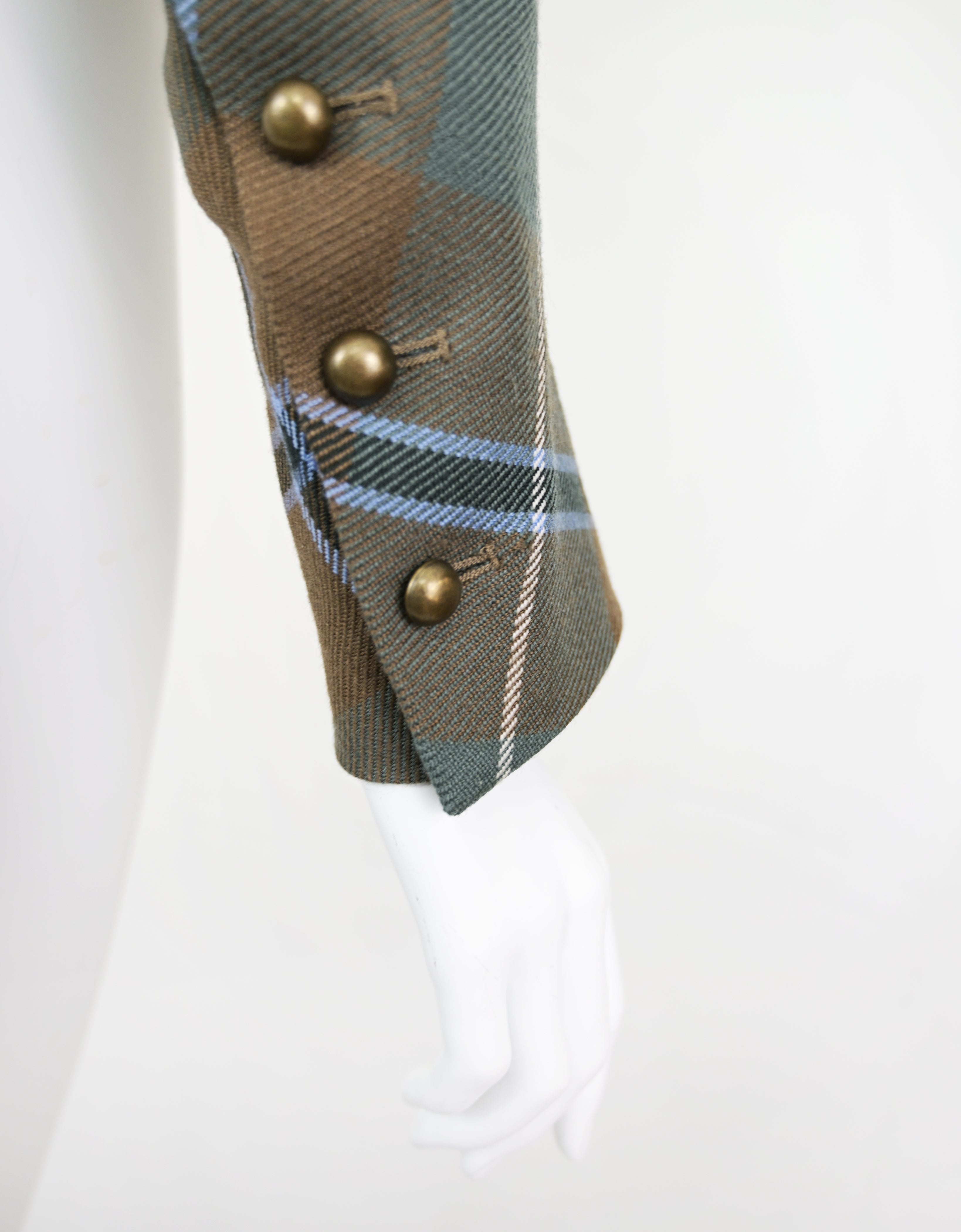 Vivienne Westwood FW 2016 Tartan Bustier Jacket