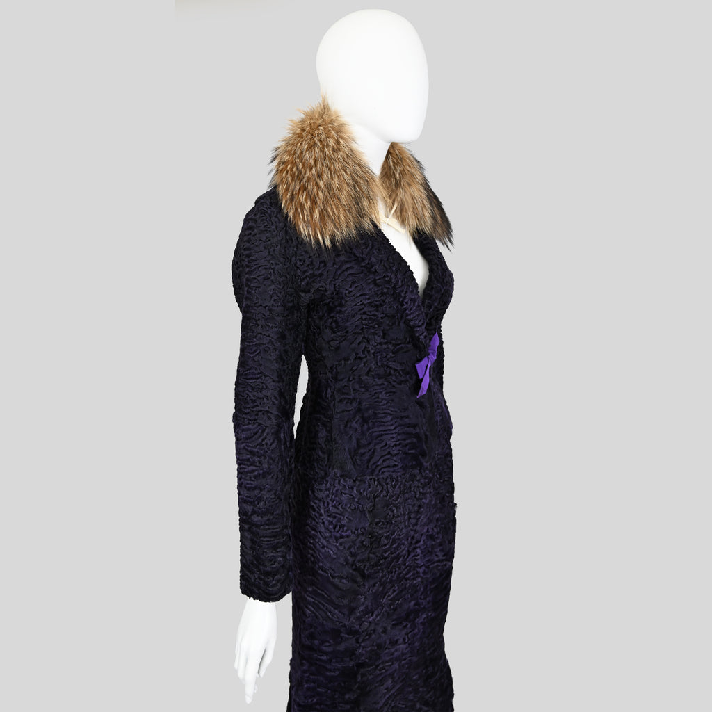 Prada FW 2000 Karakul Lamb Fur Ensemble