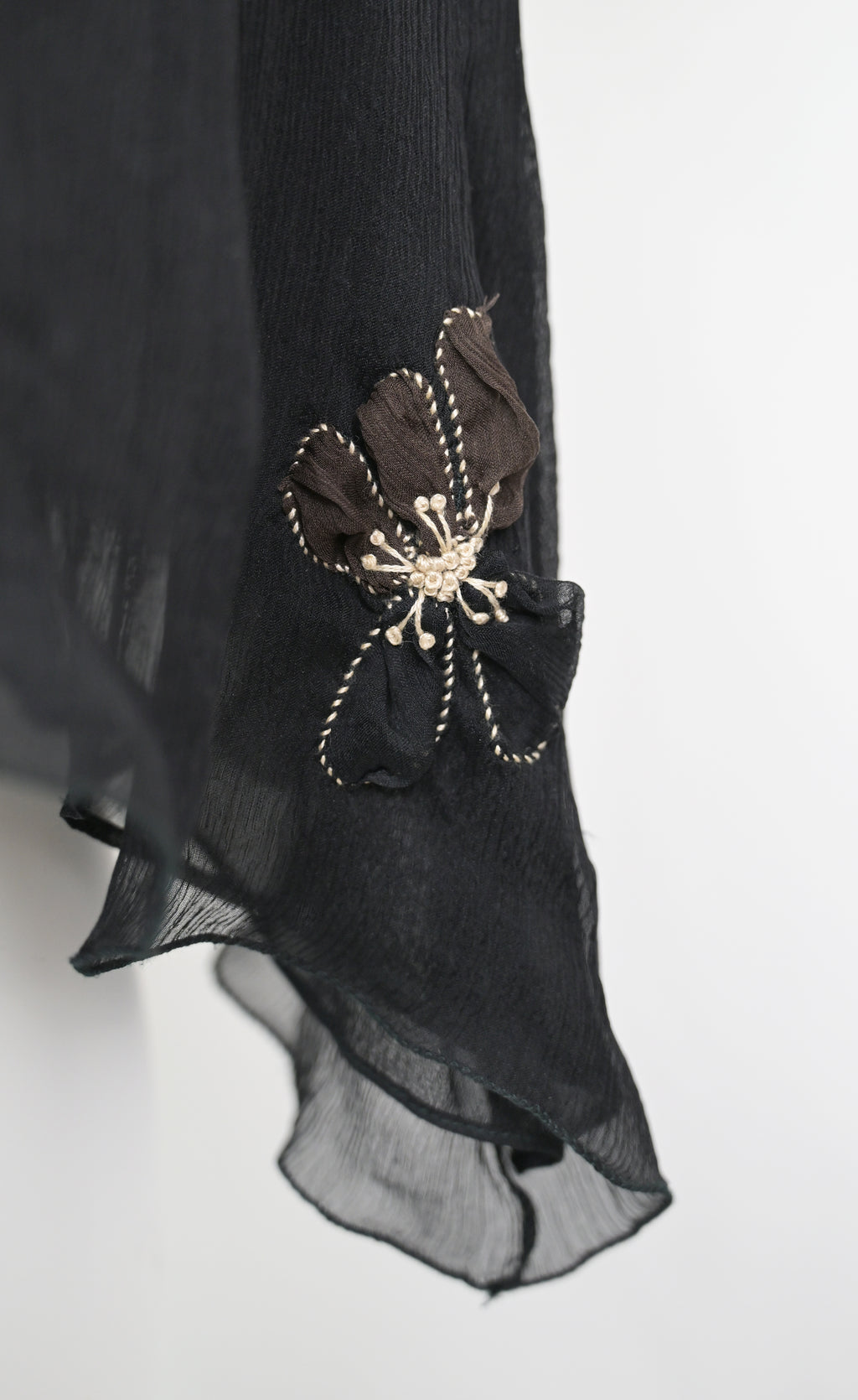 Prada FW 2000 Chiffon Silk Flower Dress