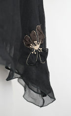 Prada FW 2000 Chiffon Silk Flower Dress