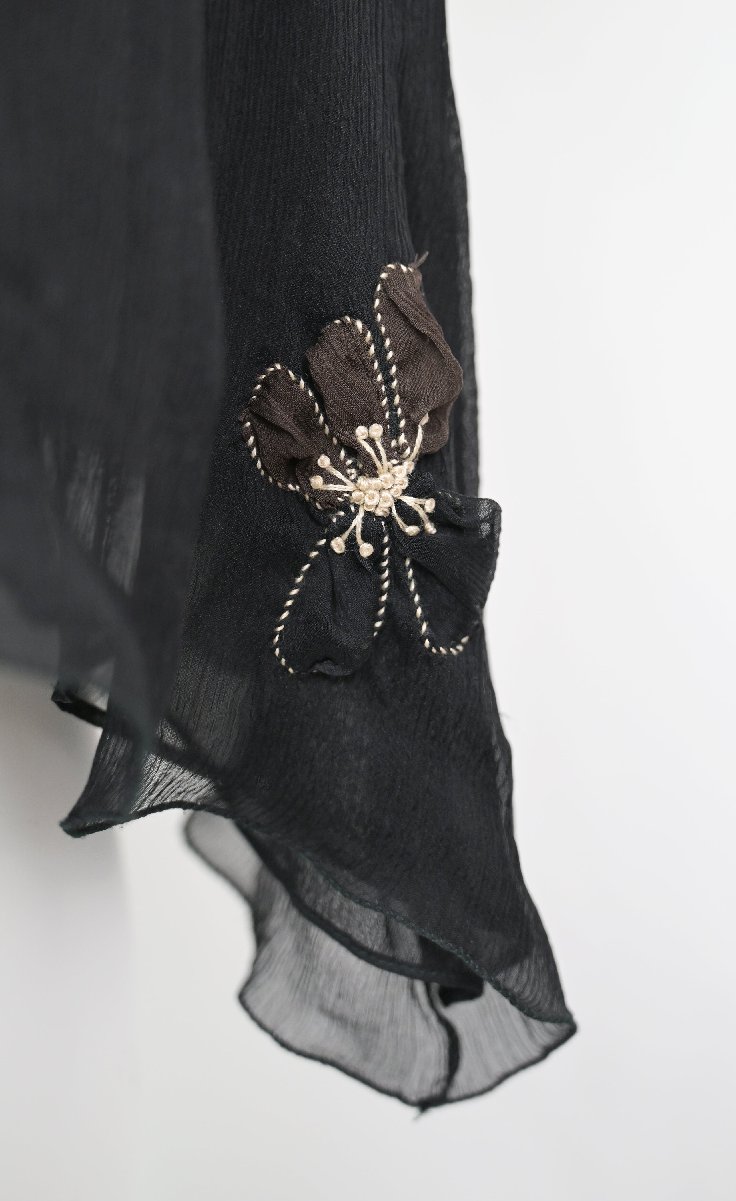 Prada FW 2000 Chiffon Silk Flower Dress