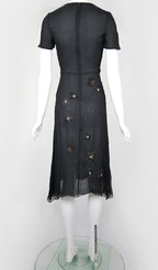 Prada FW 2000 Chiffon Silk Flower Dress