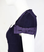 Prada 2008 Wool Dress with Ruffled Back Hem