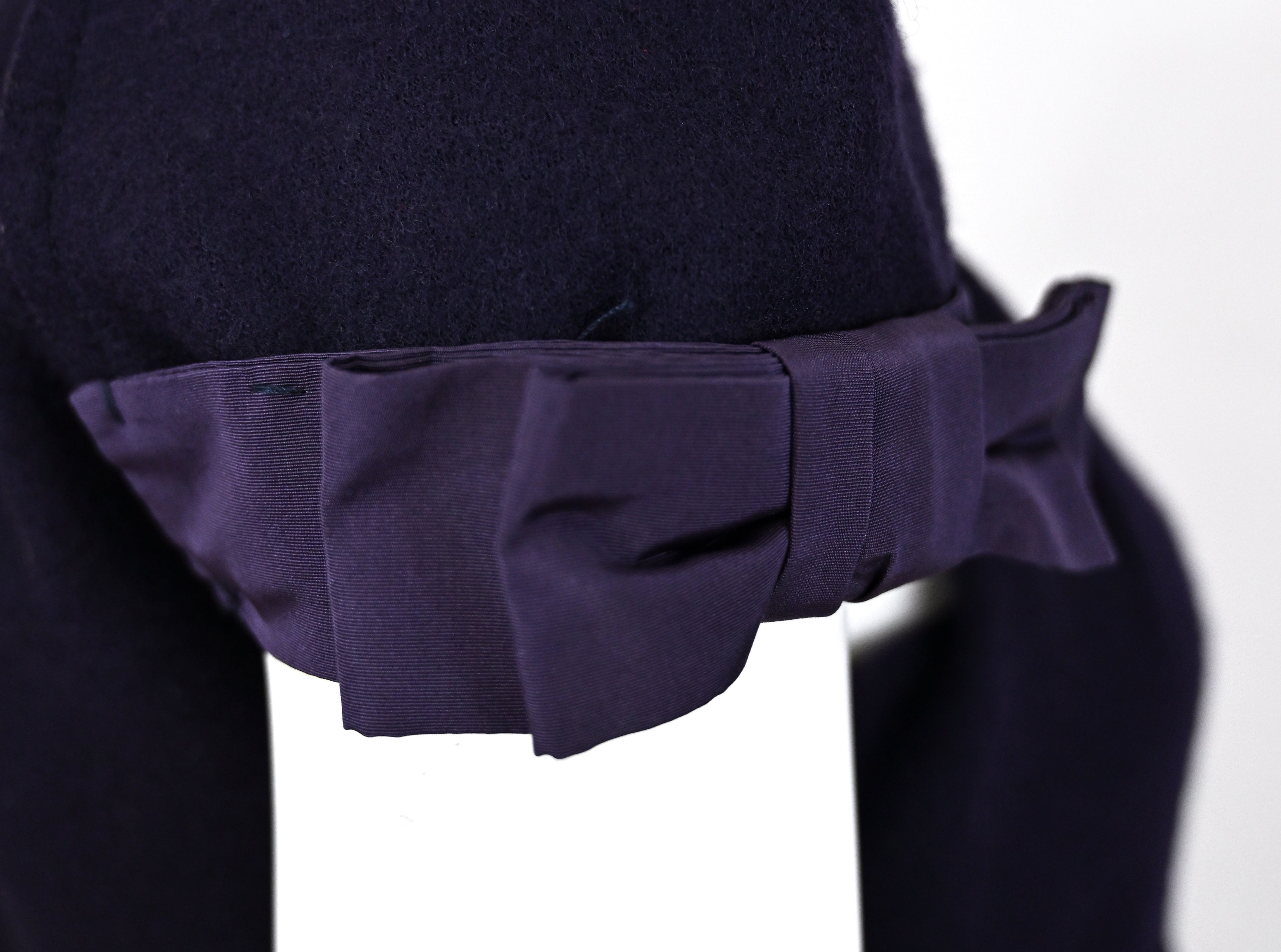 Prada 2008 Wool Dress with Ruffled Back Hem