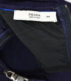 Prada 2008 Wool Dress with Ruffled Back Hem