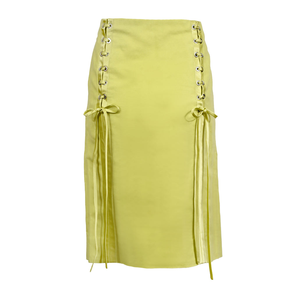 Valentino SS 2004 Skirt w Corset Detail