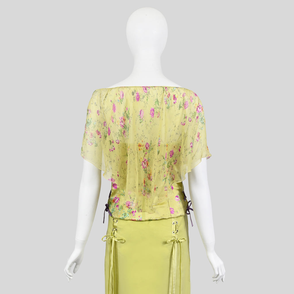 Valentino SS 2004 Floral Print Corset