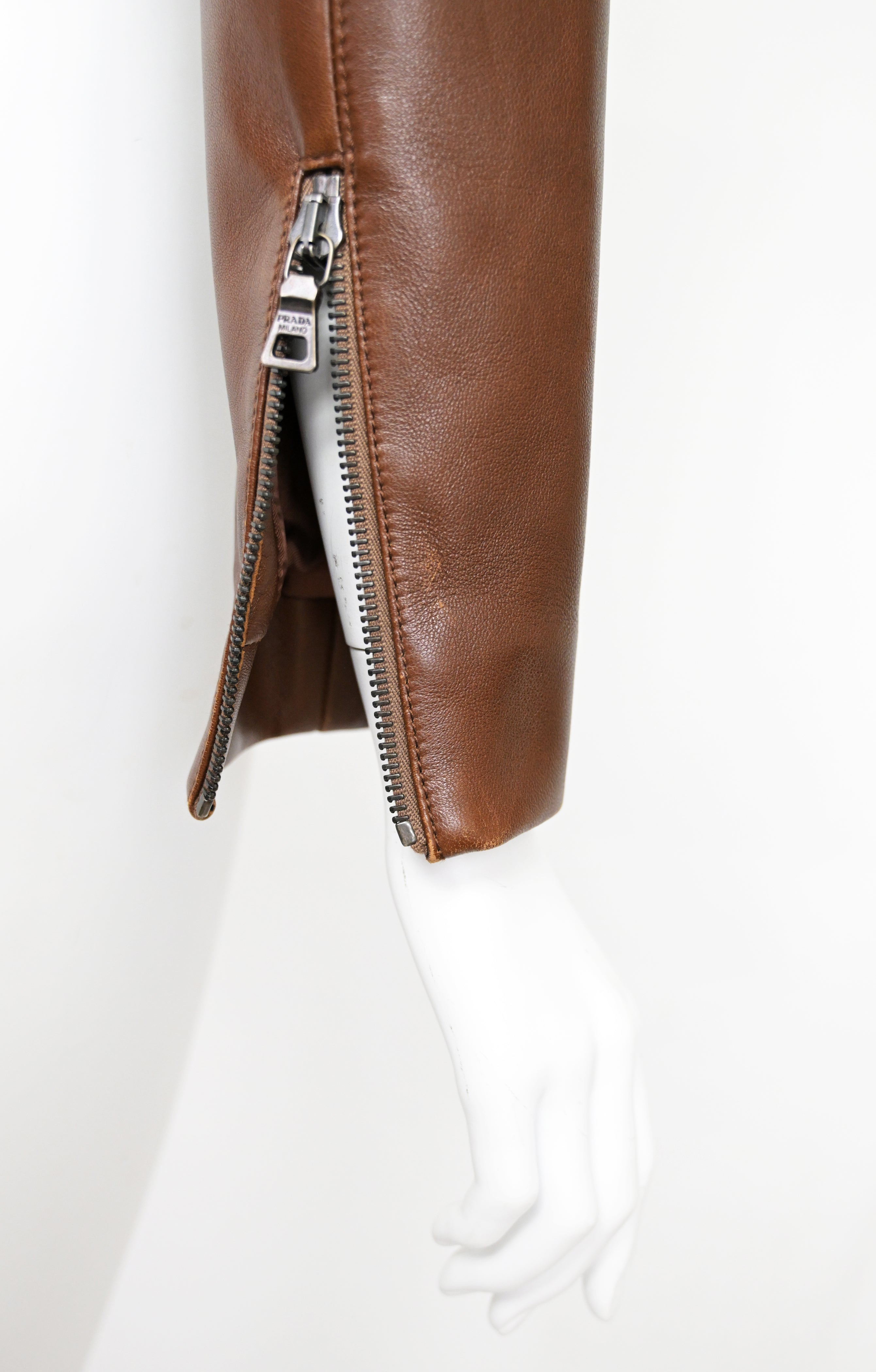 Prada FW 2009 Crop Leather Jacket with Embellishments