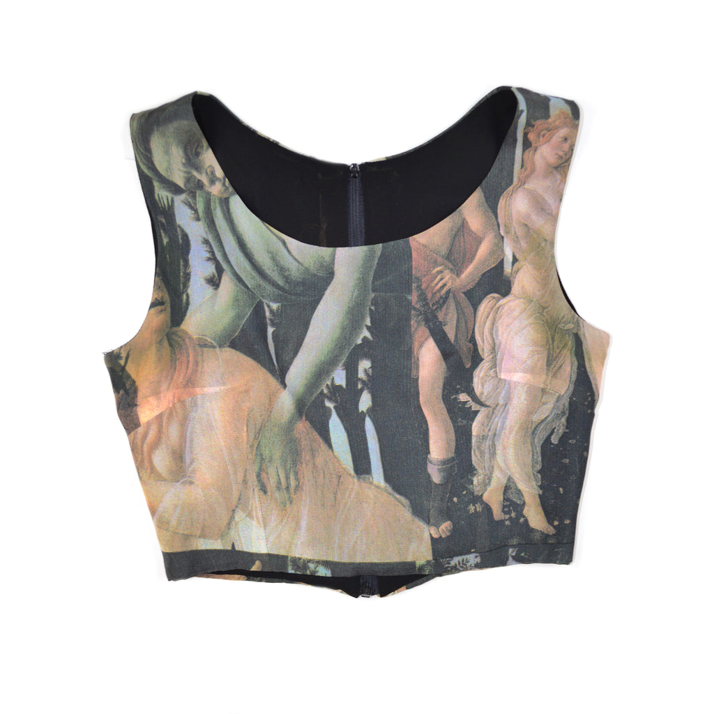 Dolce & Gabbana 1993 Botticelli Primavera Silk Top