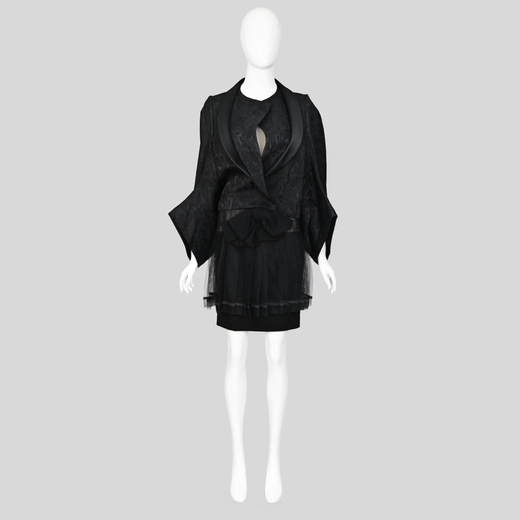 Comme des Garçons FW 2004 Runway Brocade Coat and Skirt Set