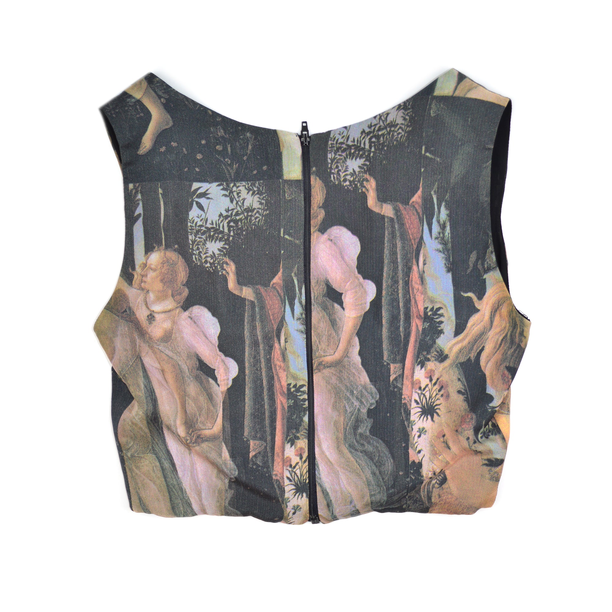 Dolce &amp; Gabbana 1993 Botticelli Primavera Silk Top