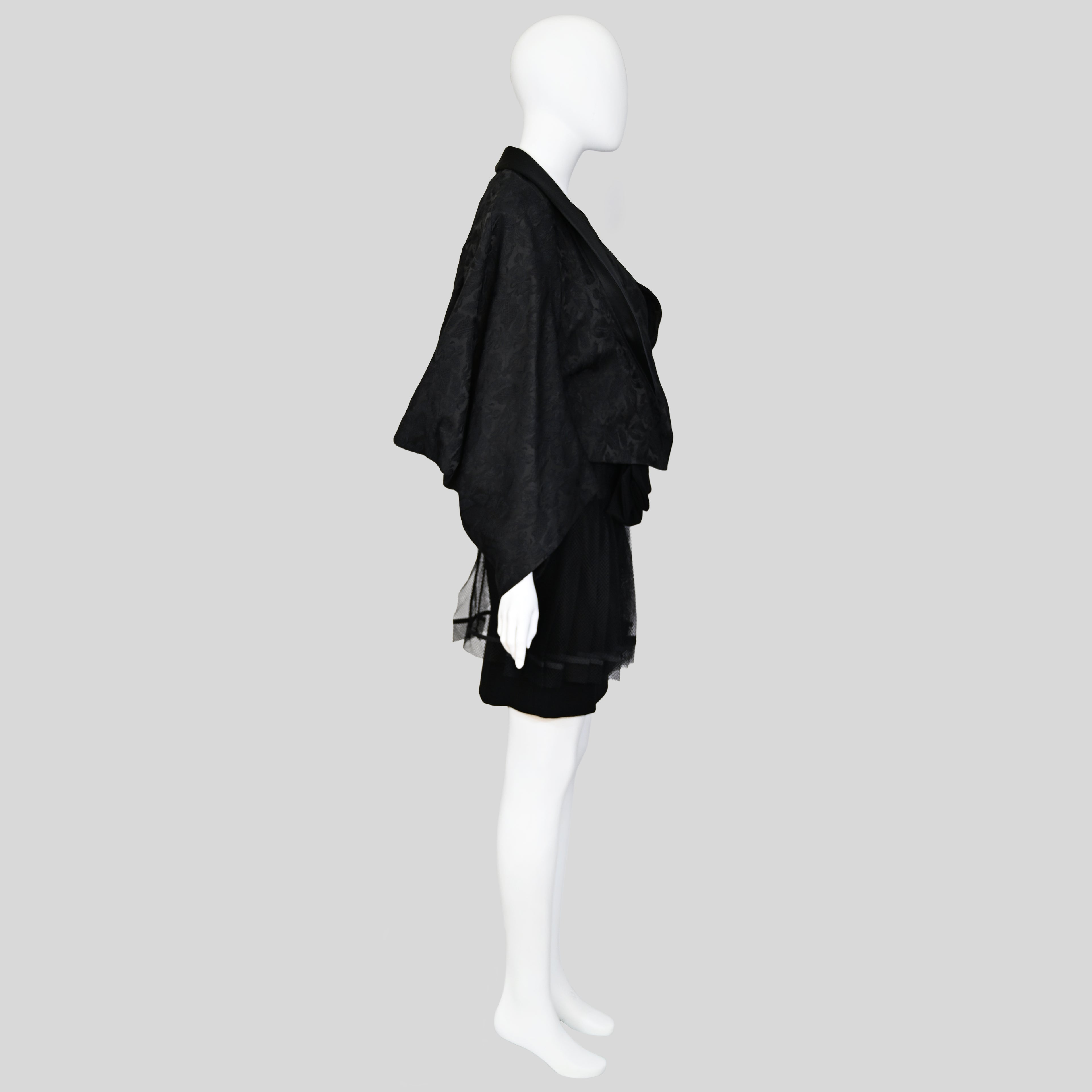 Comme des Garçons FW 2004 Runway Brocade Coat and Skirt Set