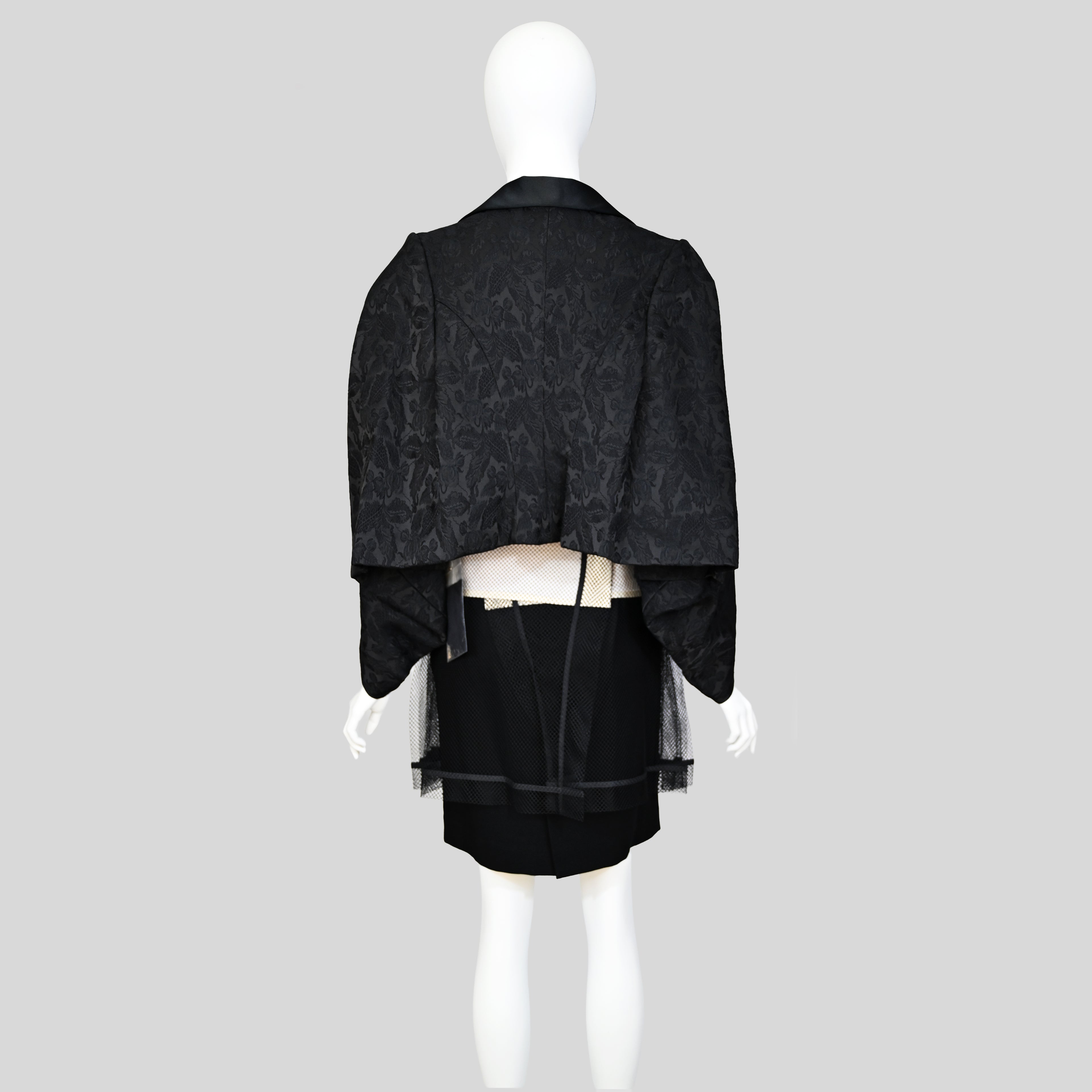 Comme des Garçons FW 2004 Runway Brocade Coat and Skirt Set