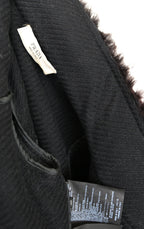 Prada 2010 Wool Coat with Fur Collar