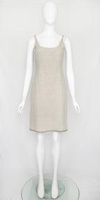 Prada SS 1999 Canvas Dress with Raw Hem