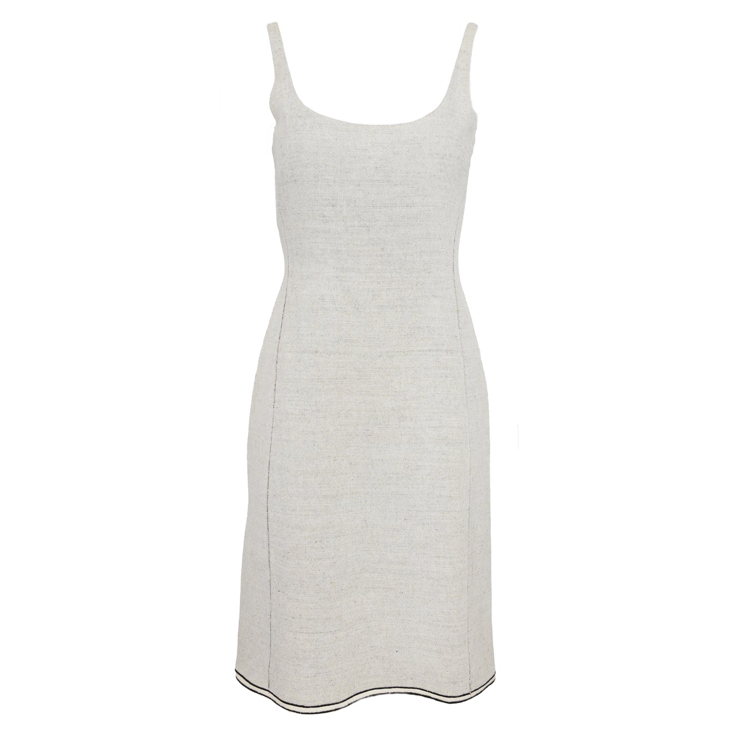 Prada SS 1999 Canvas Dress with Raw Hem