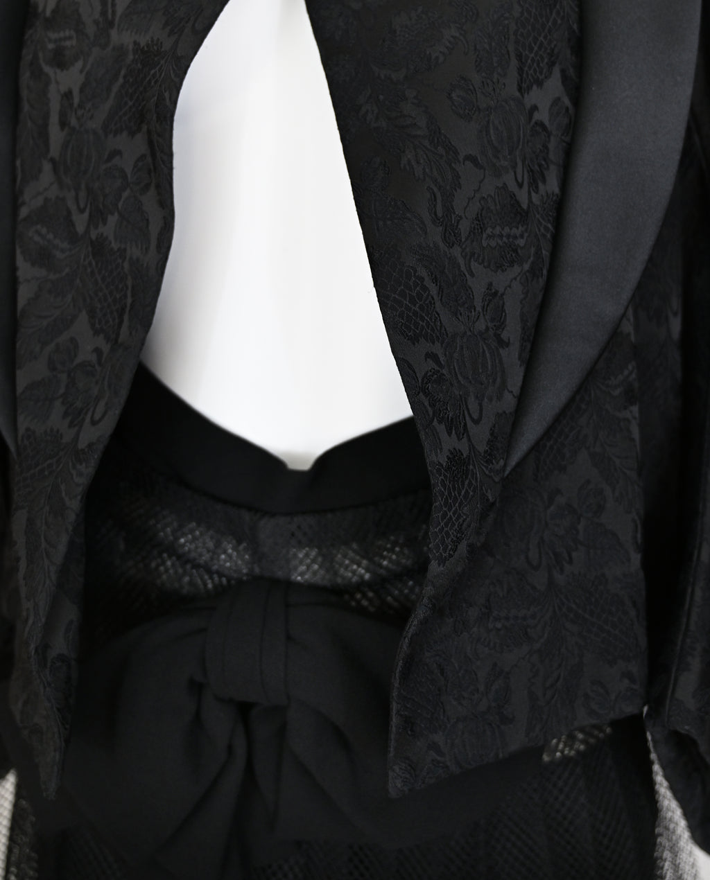 Comme des Garçons FW 2004 Runway Brocade Coat and Skirt Set