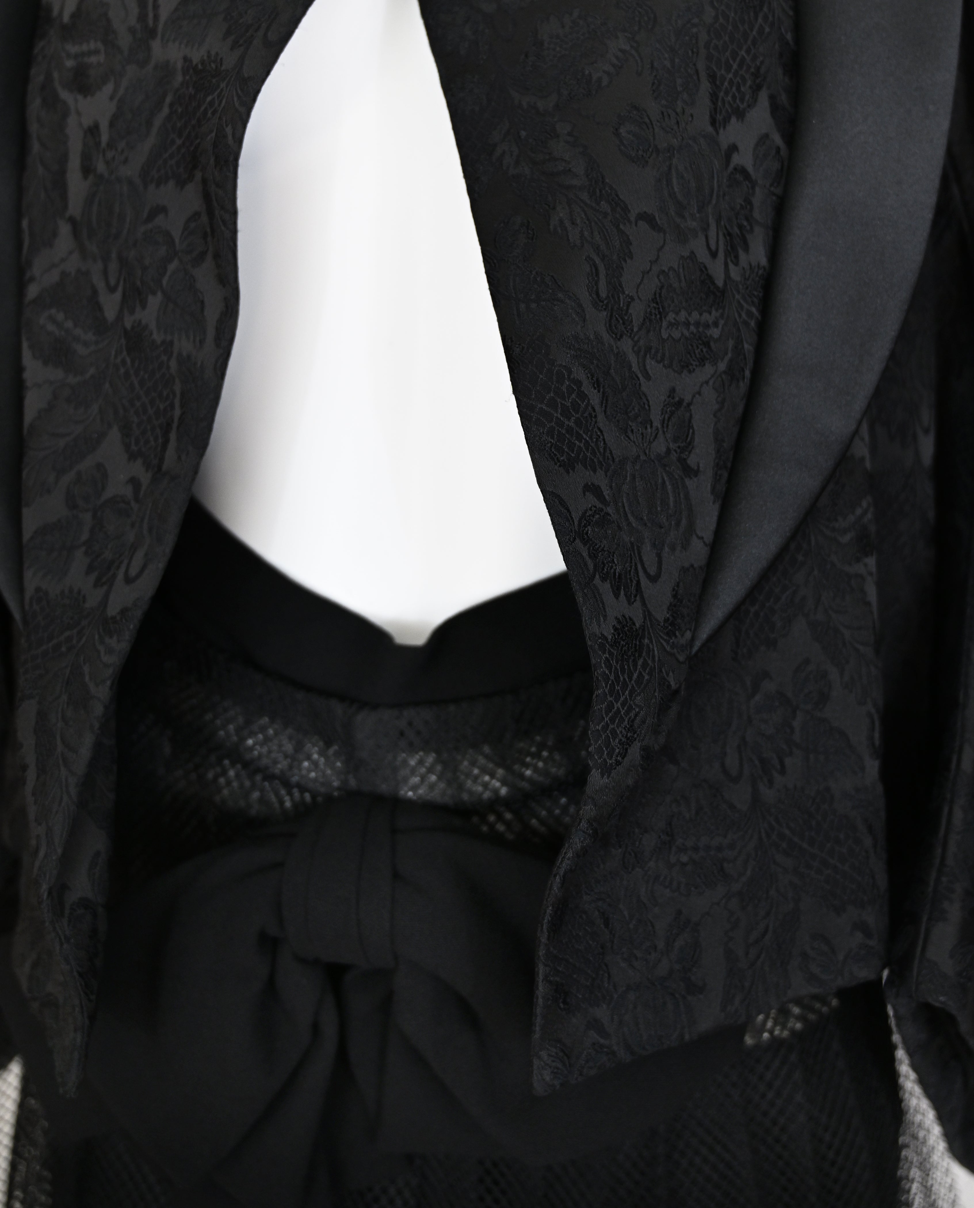 Comme des Garçons FW 2004 Runway Brocade Coat and Skirt Set