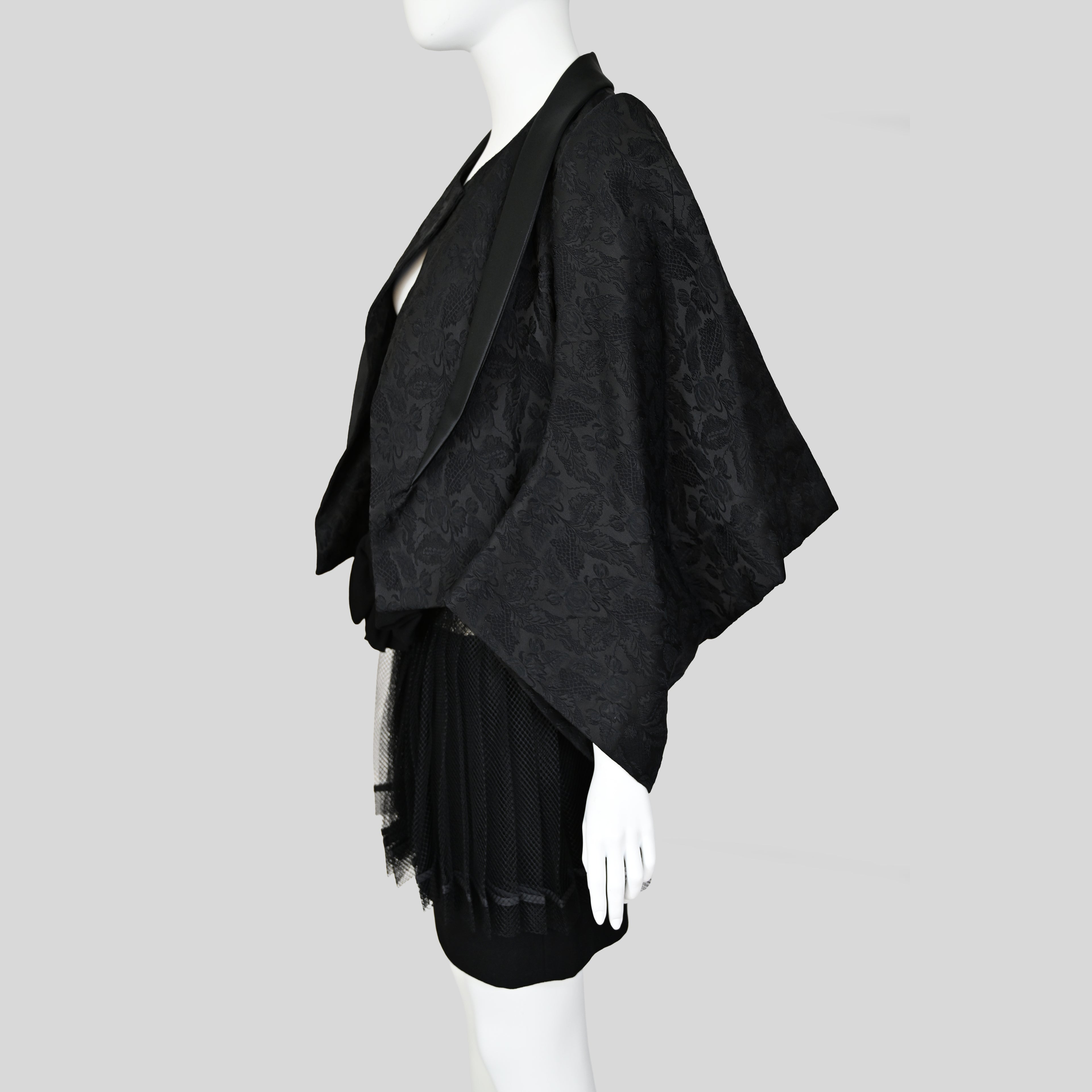 Comme des Garçons FW 2004 Runway Brocade Coat and Skirt Set