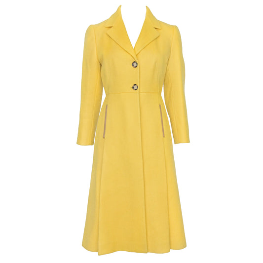 Prada FW 2000 Yellow Wool Coat