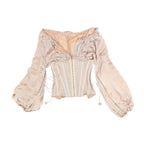 JEAN PAUL GAULTIER SS 2008 Silk Corset Blouse
