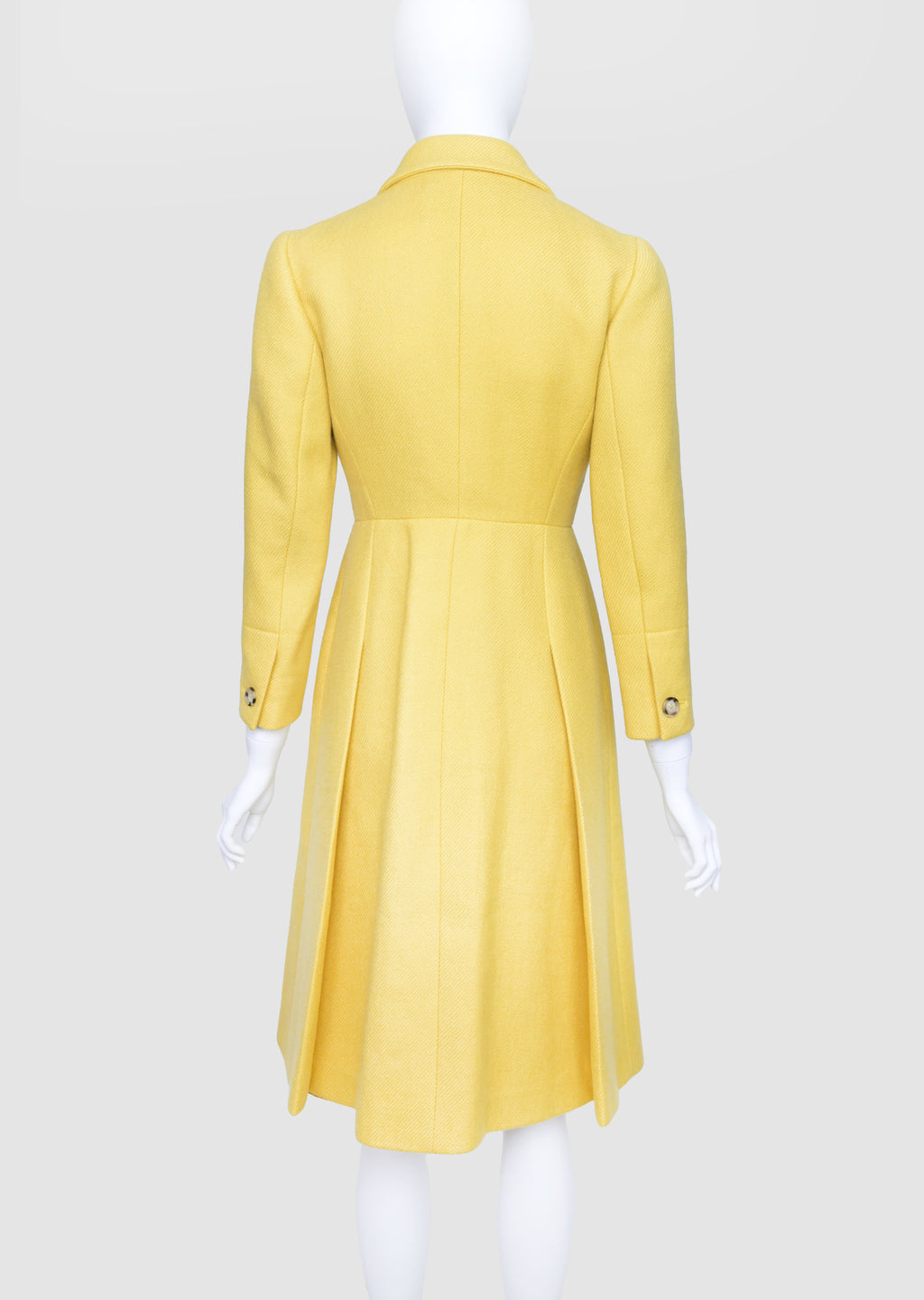 Prada FW 2000 Yellow Wool Coat