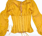 JEAN PAUL GAULTIER SS 2008 Silk Corset Blouse
