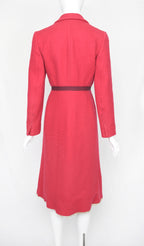 Prada FW 2000 Red Wool Coat