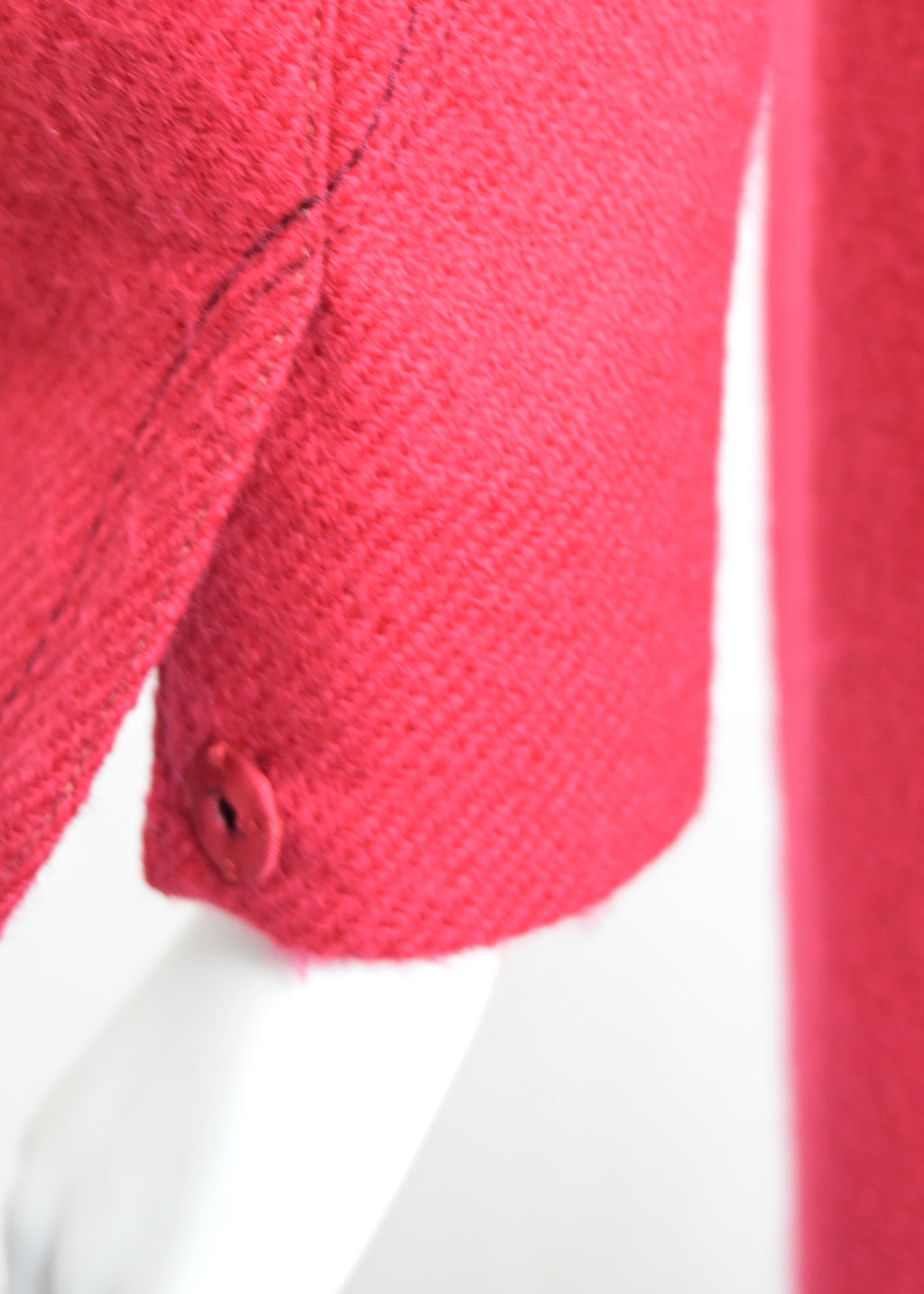 Prada FW 2000 Red Wool Coat