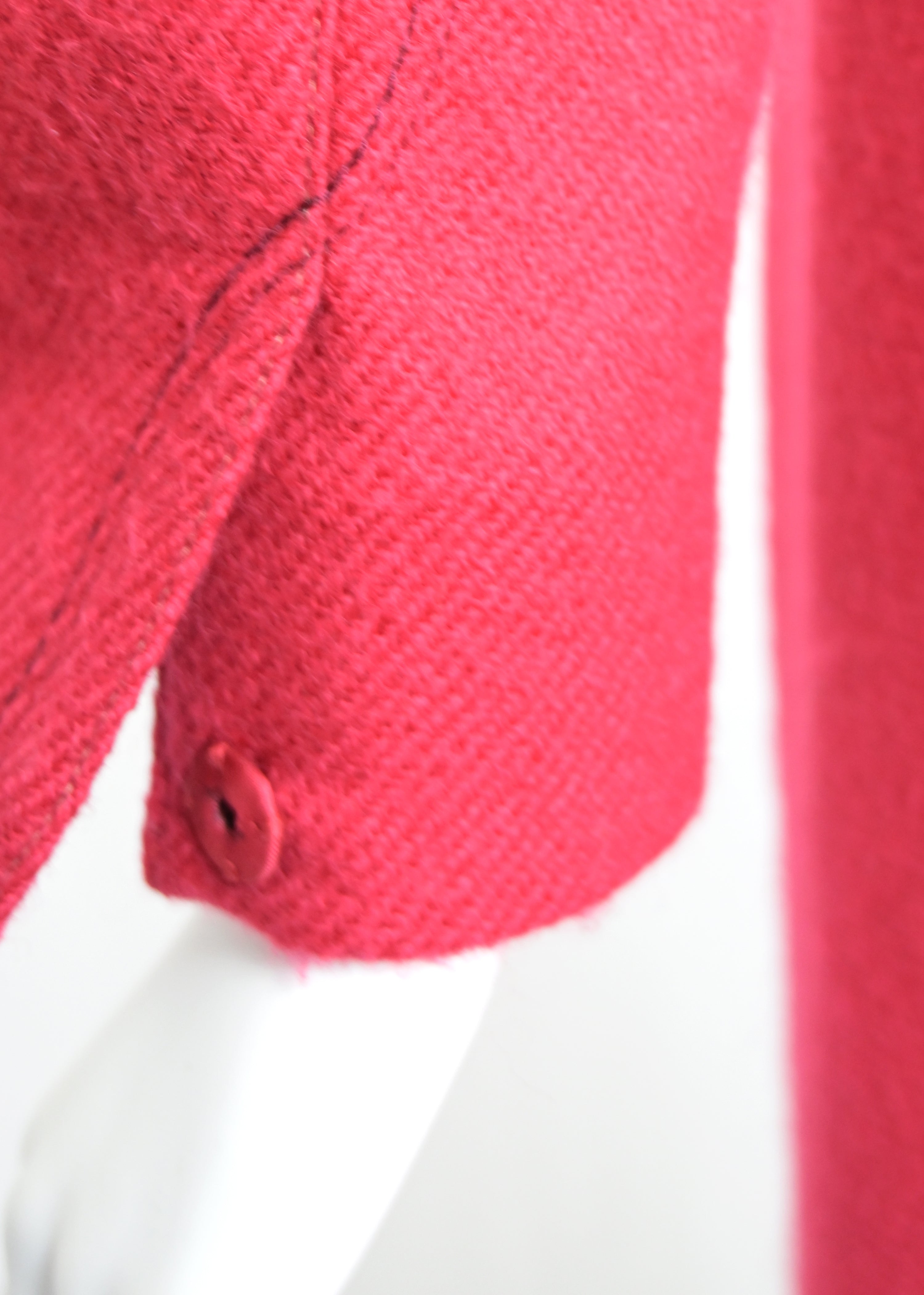 Prada FW 2000 Red Wool Coat