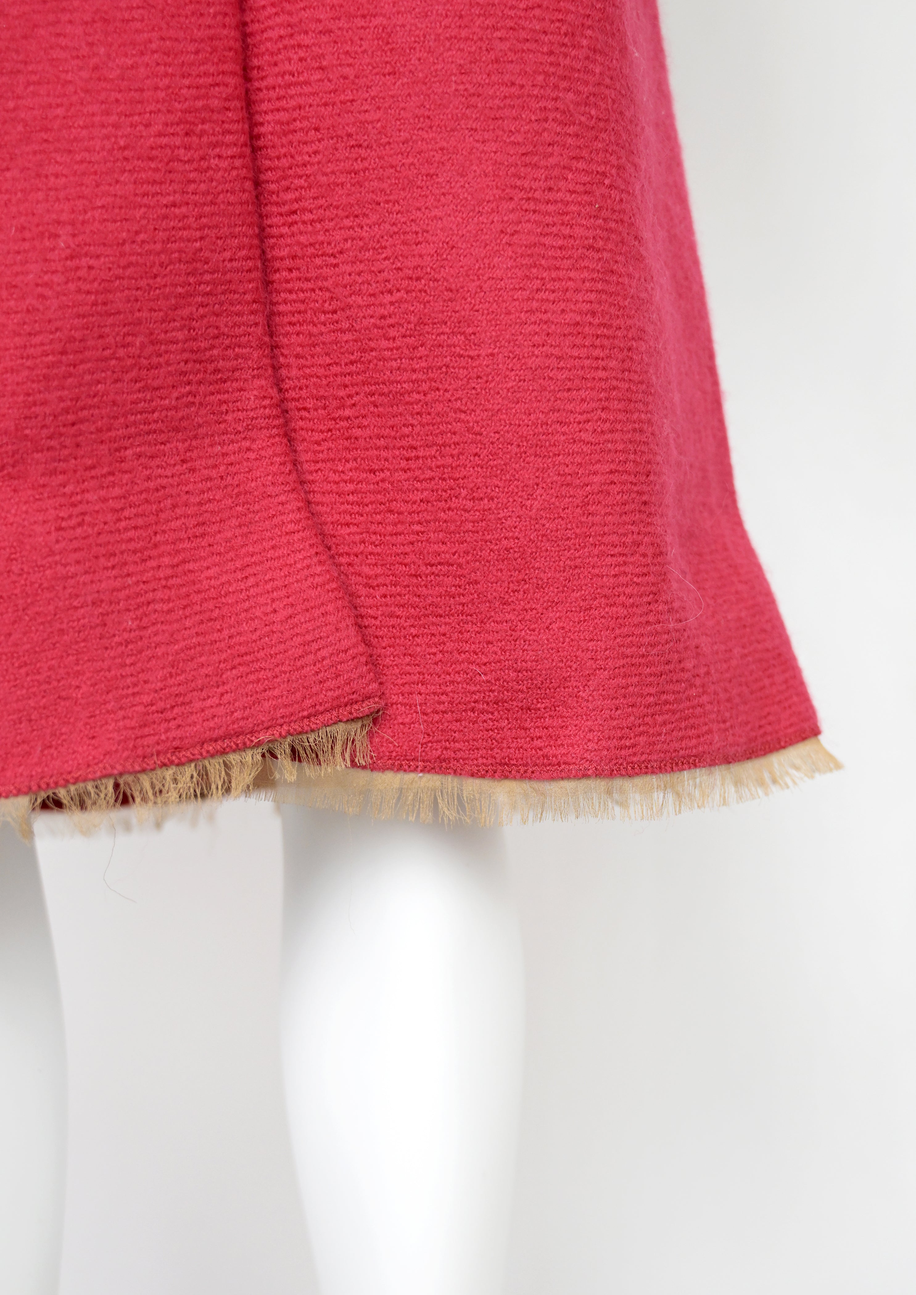 Prada FW 2000 Red Wool Coat